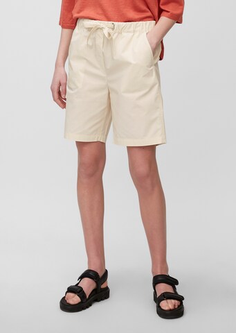 Loosefit Pantalon Marc O'Polo en beige : devant