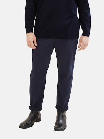 Regular Pantalon chino 'Thermolite®' TOM TAILOR Men + en bleu : devant