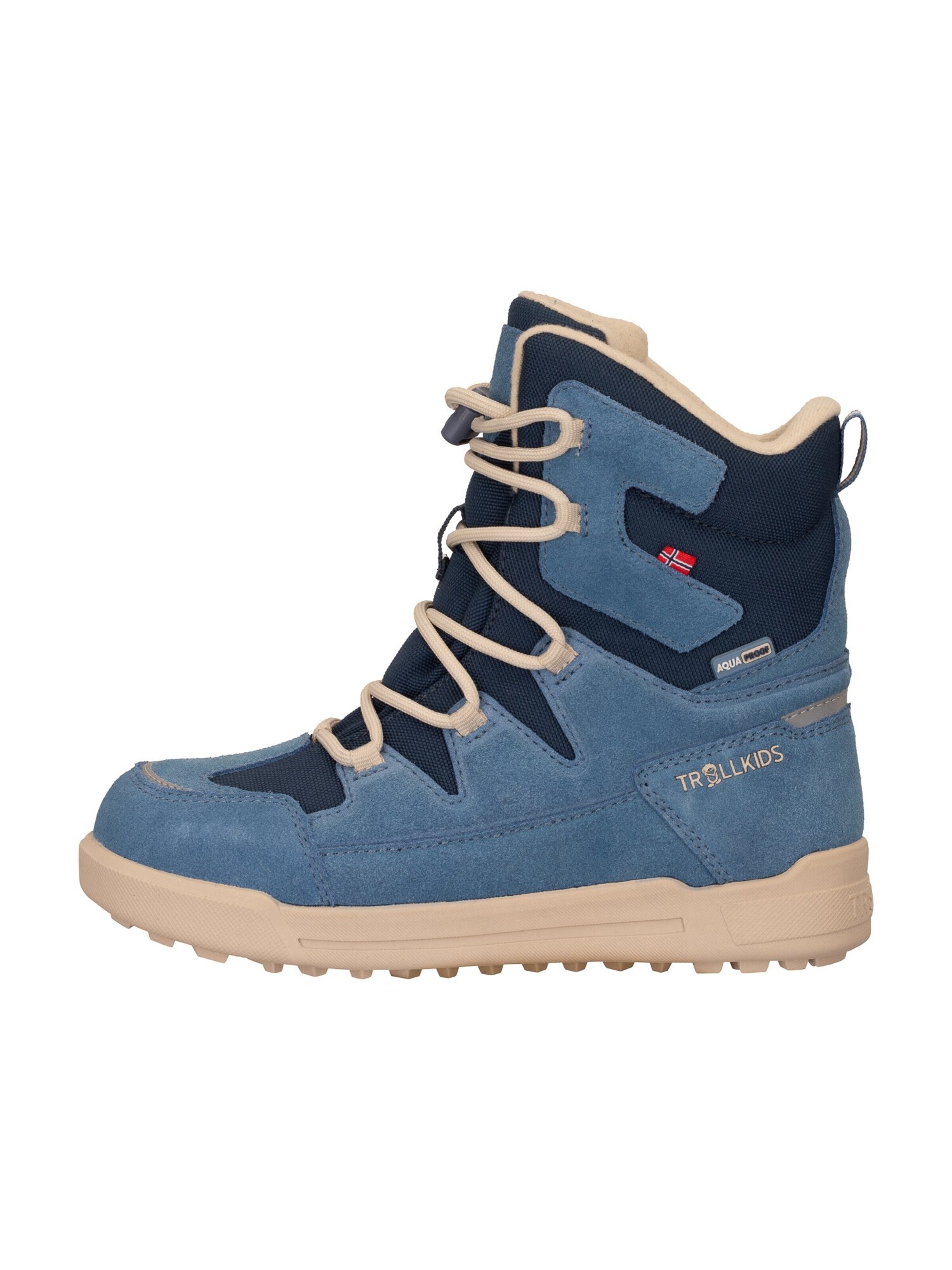TROLLKIDS Snow Boots in Blue: front