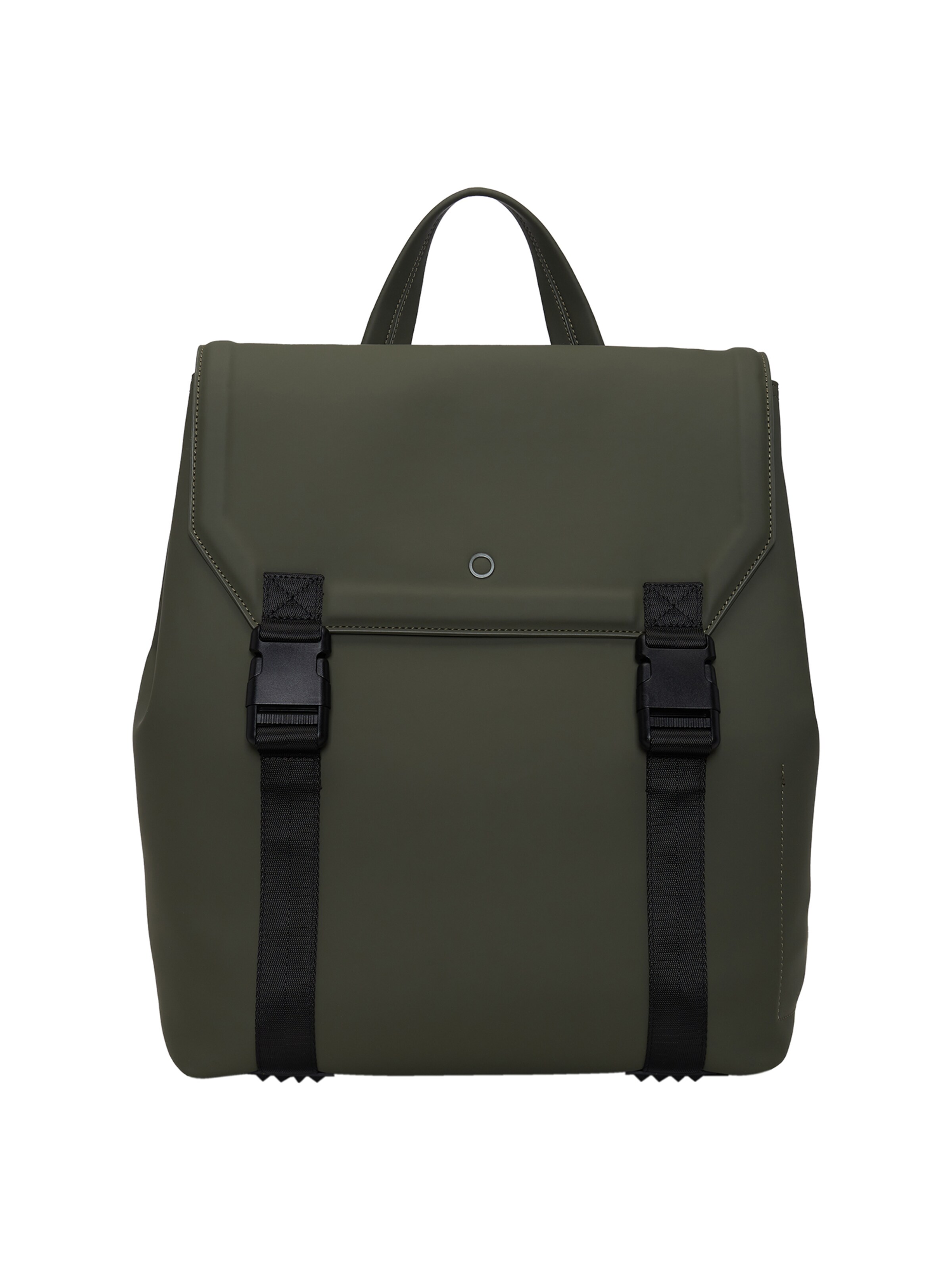 O bag Backpack in Green: front