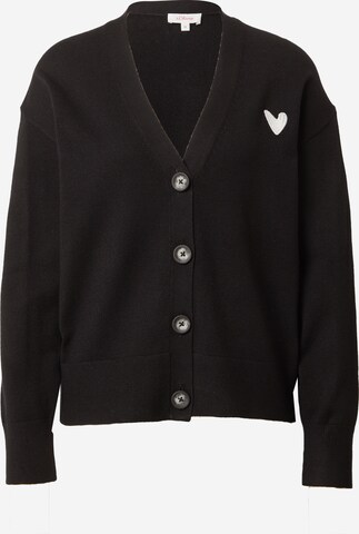 s.Oliver Knit Cardigan in Black: front