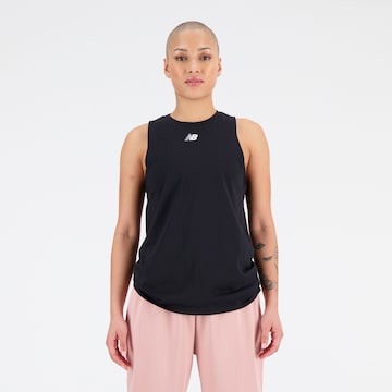 new balance Sports Top in Black: front