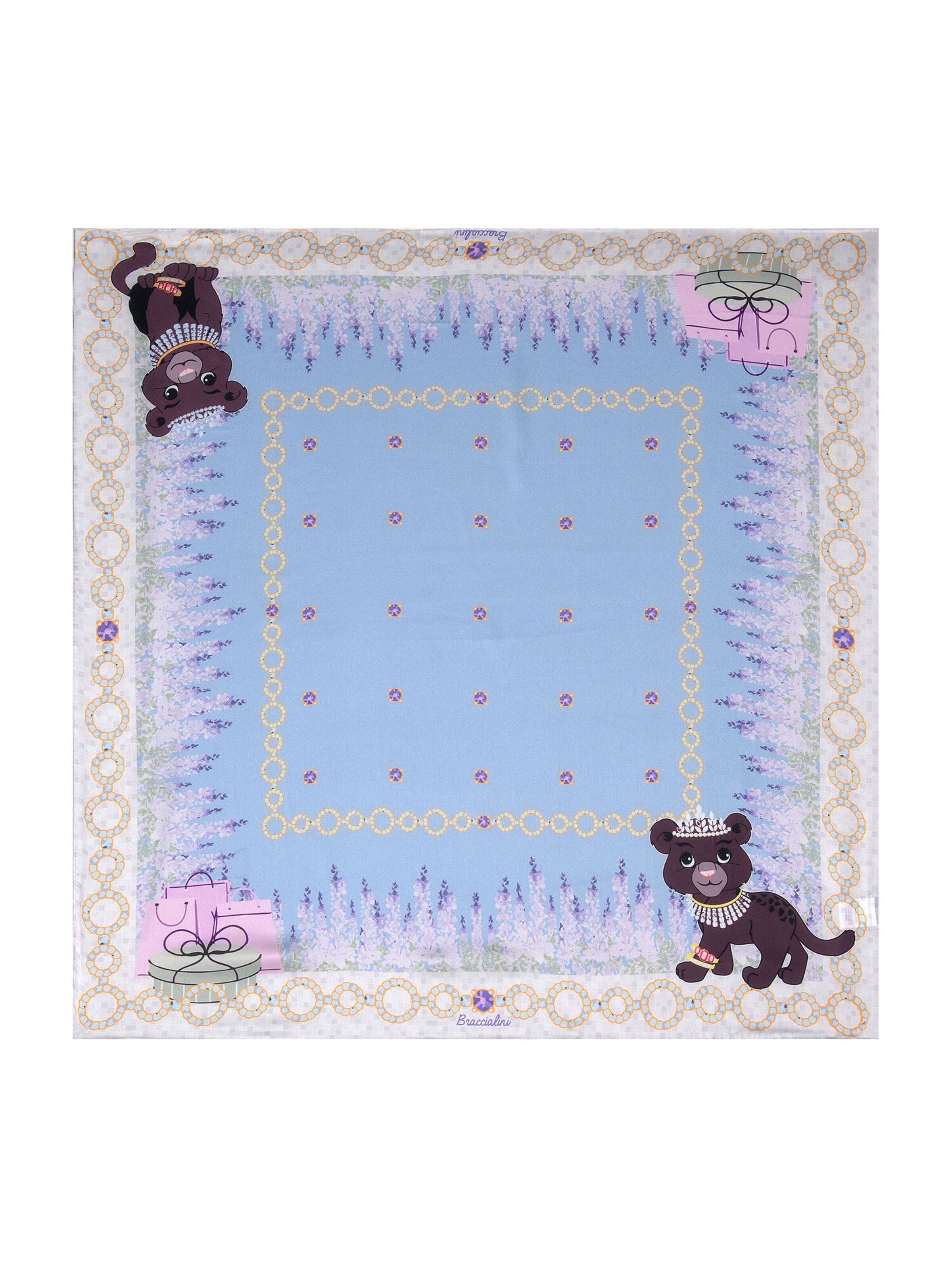 Foulard di Braccialini in blu: frontale