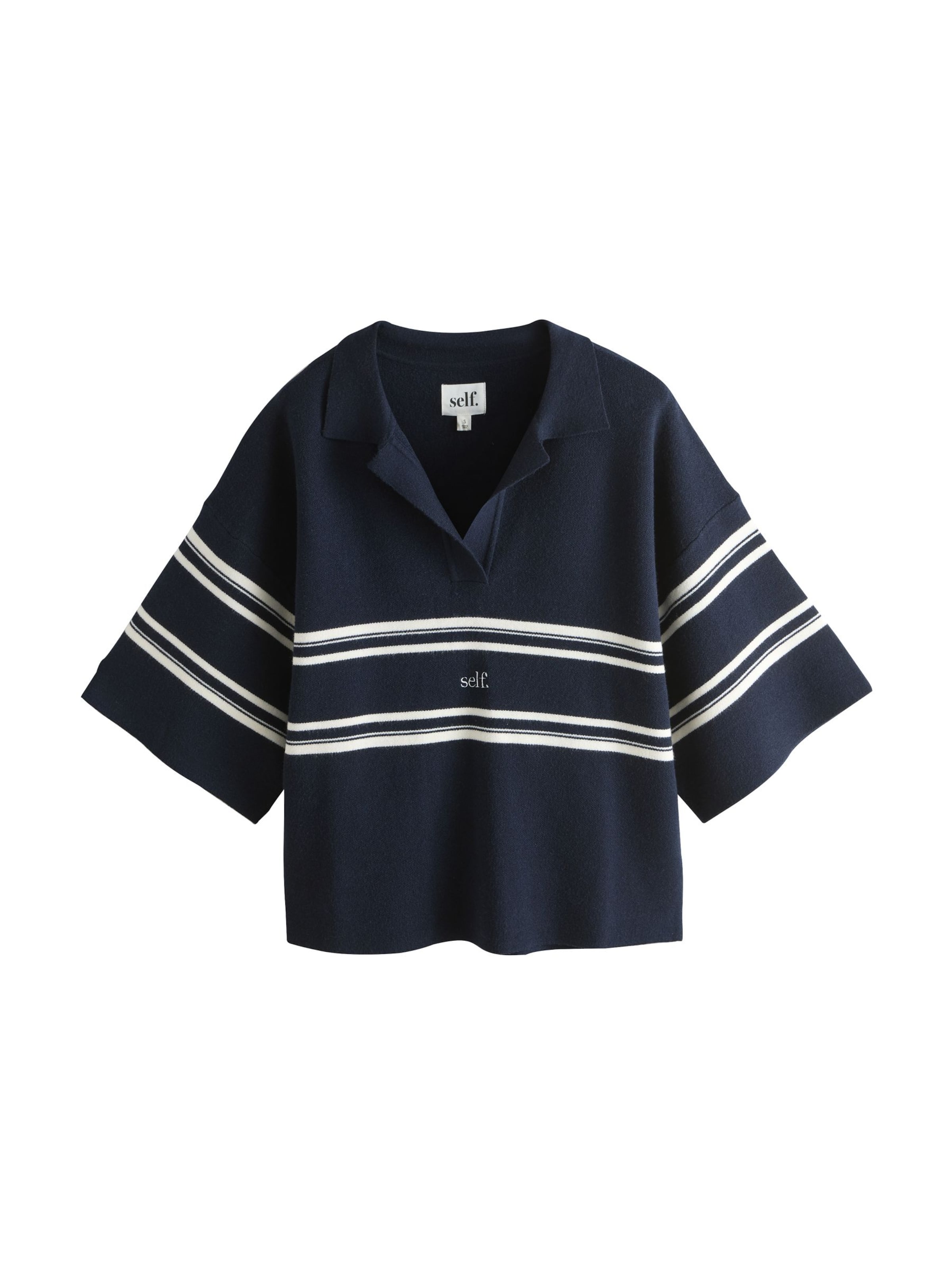 Pull-over self. en bleu : devant