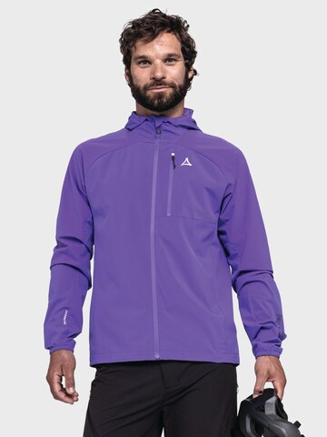 Schöffel Outdoor jacket ' Bike Hybrid Jk Style Mamry MNS ' in Purple: front