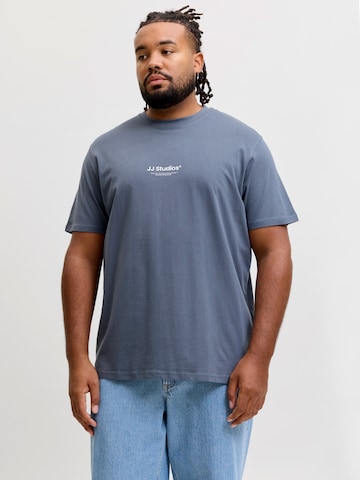 Jack & Jones Plus Shirt 'JJESoho' in Grey: front