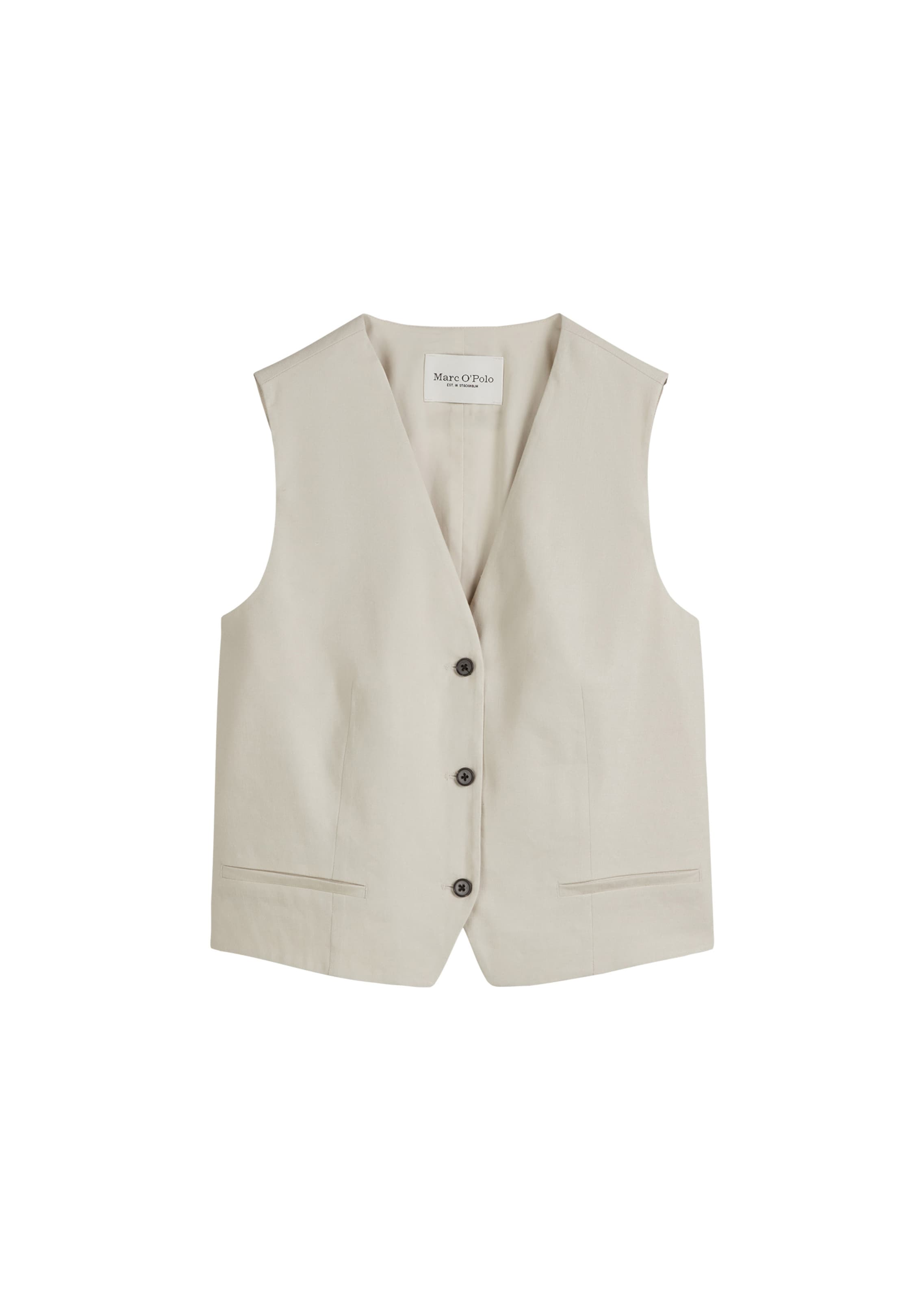 Gilet de costume Marc O'Polo en gris : devant