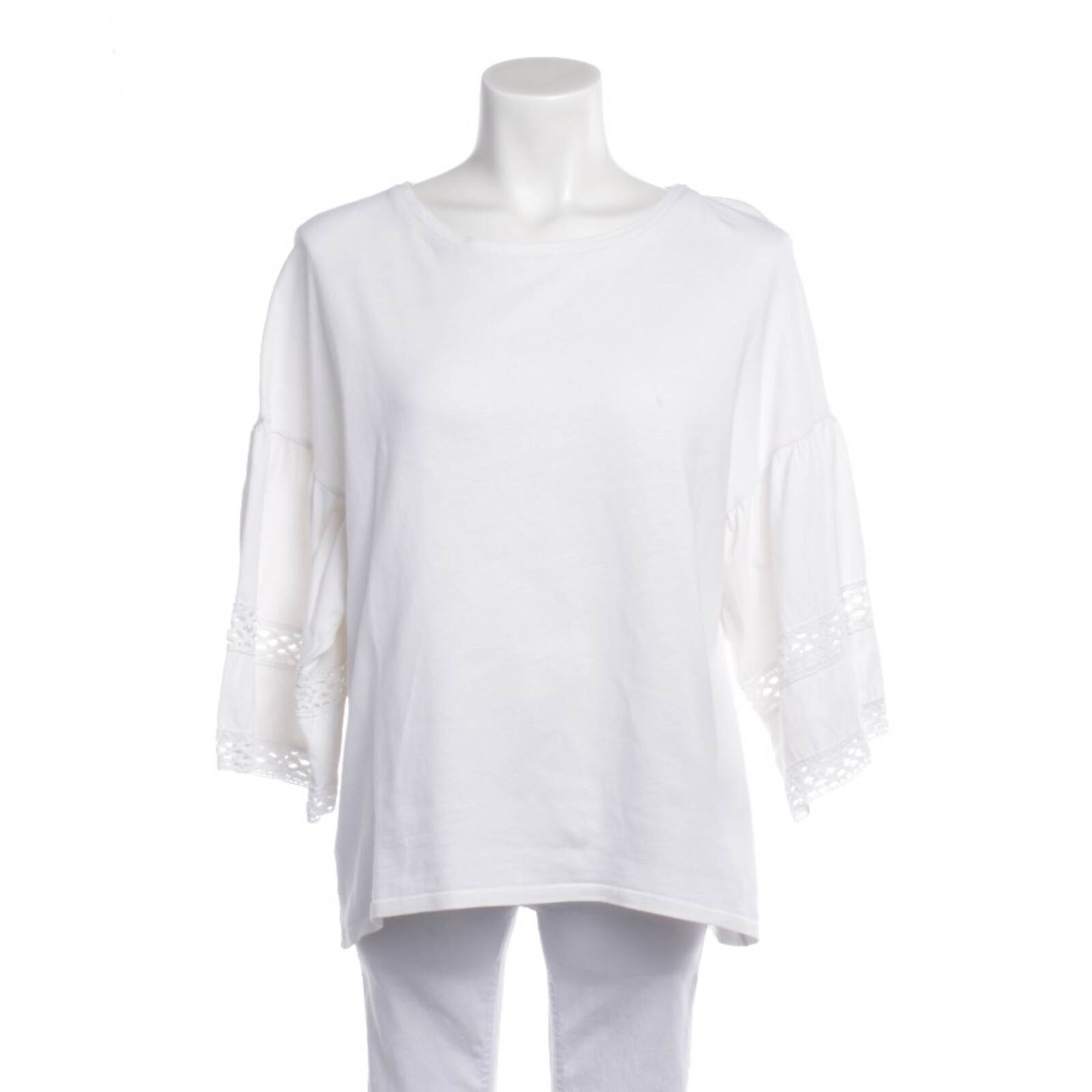 Closed Top & Shirt in XS in White: front