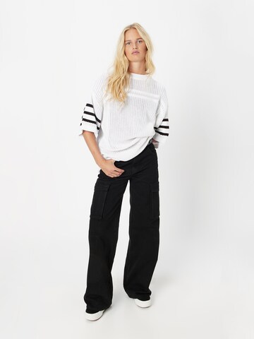 Karo Kauer Pullover in Weiß
