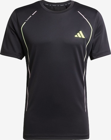 ADIDAS PERFORMANCETehnička sportska majica 'Tech Apparel' - crna boja: prednji dio