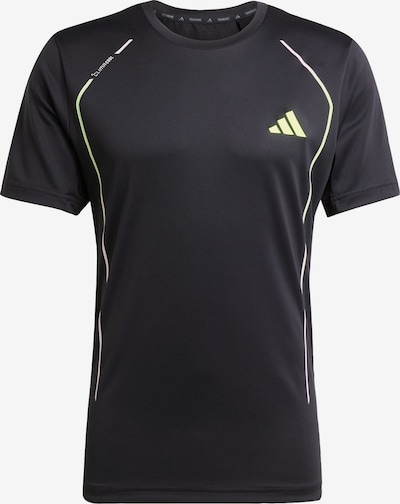 Sportiniai marškinėliai 'Tech Apparel' iš ADIDAS PERFORMANCE, spalva – neoninė geltona / juoda / balta, Prekių apžvalga