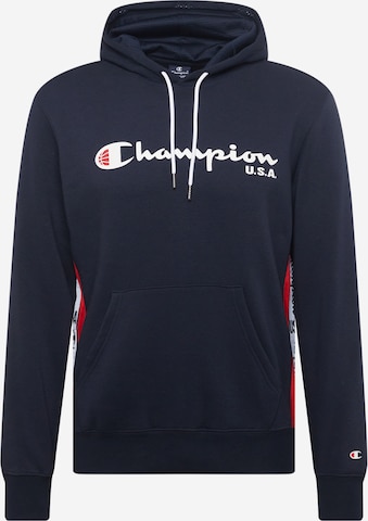 Champion Authentic Athletic Apparel Mikina – modrá: přední strana