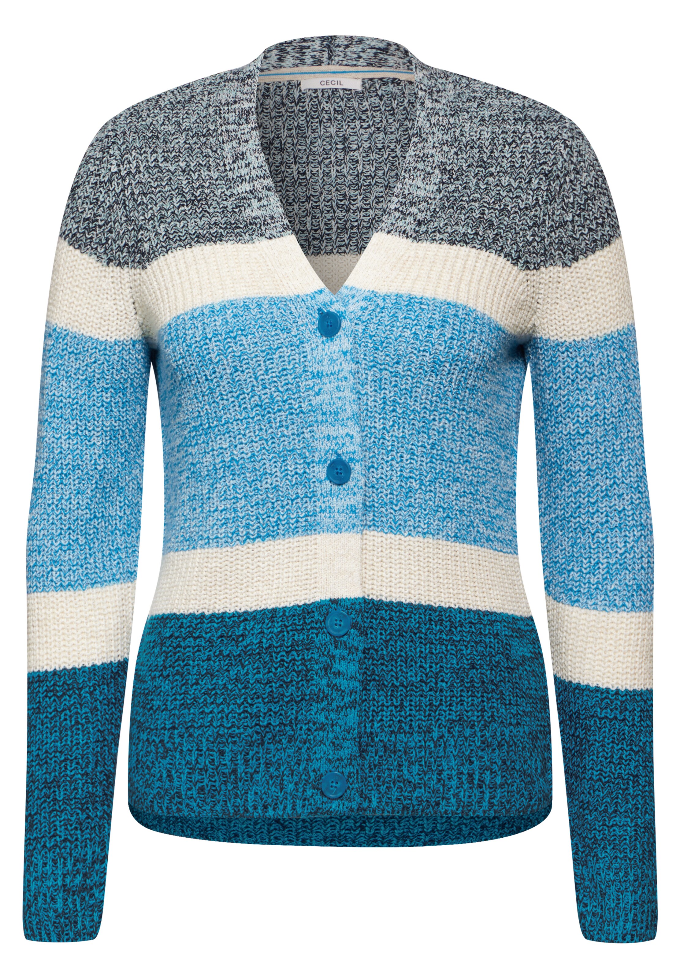 CECIL Knit Cardigan in Blue: front
