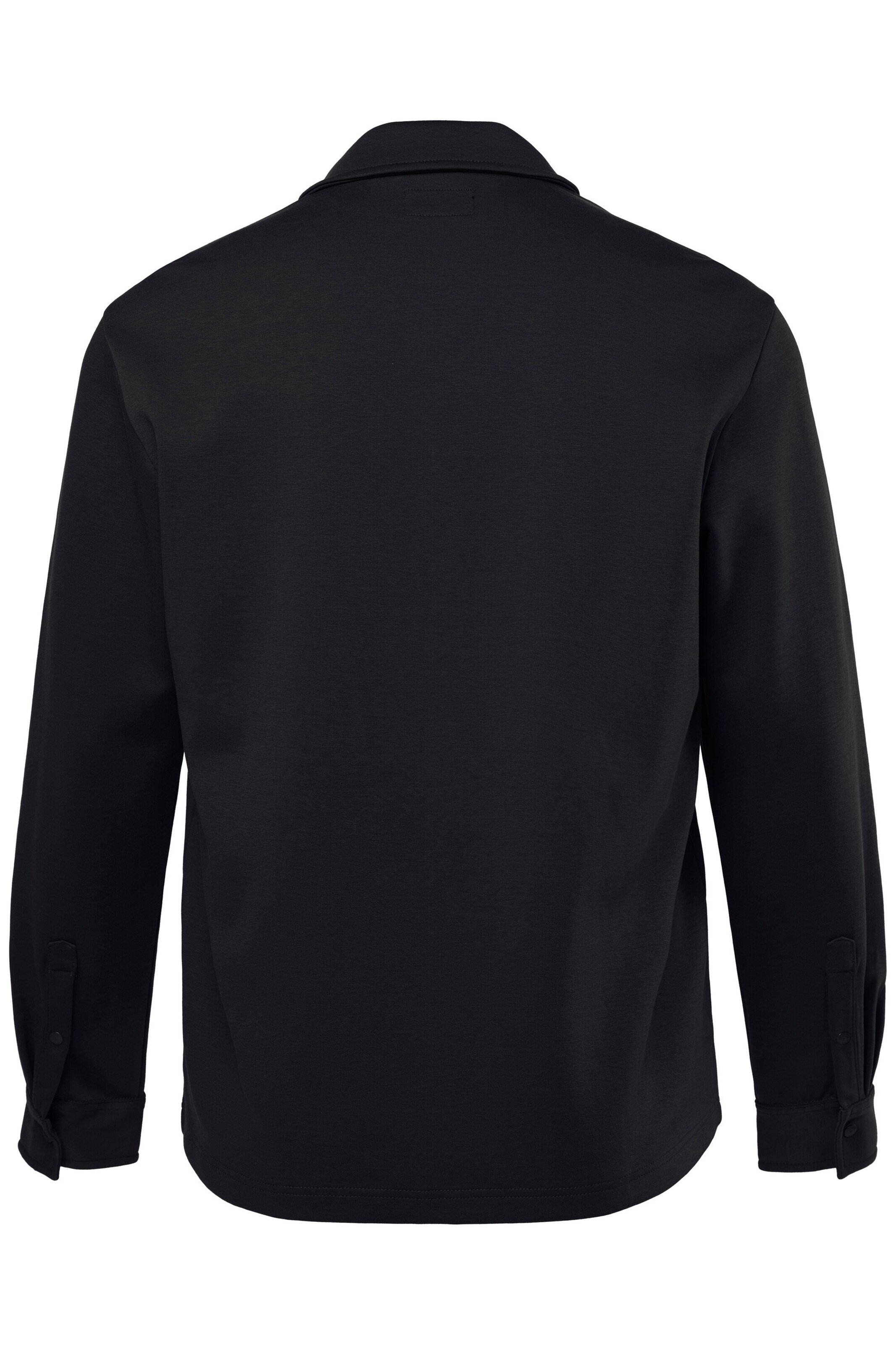 Men Plus Regular Fit Hemd in Schwarz