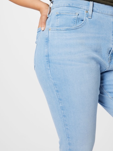 Levi's® Plus Skinny Jeans 'Plus Mile High SS' in Blau