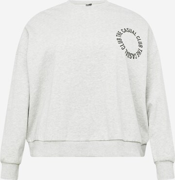 Sweat-shirt 'JYLLO' PIECES Curve en gris : devant