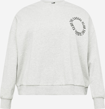 PIECES Curve Sweatshirt 'JYLLO' in Grey: front