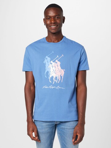 T-Shirt Polo Ralph Lauren en bleu : devant