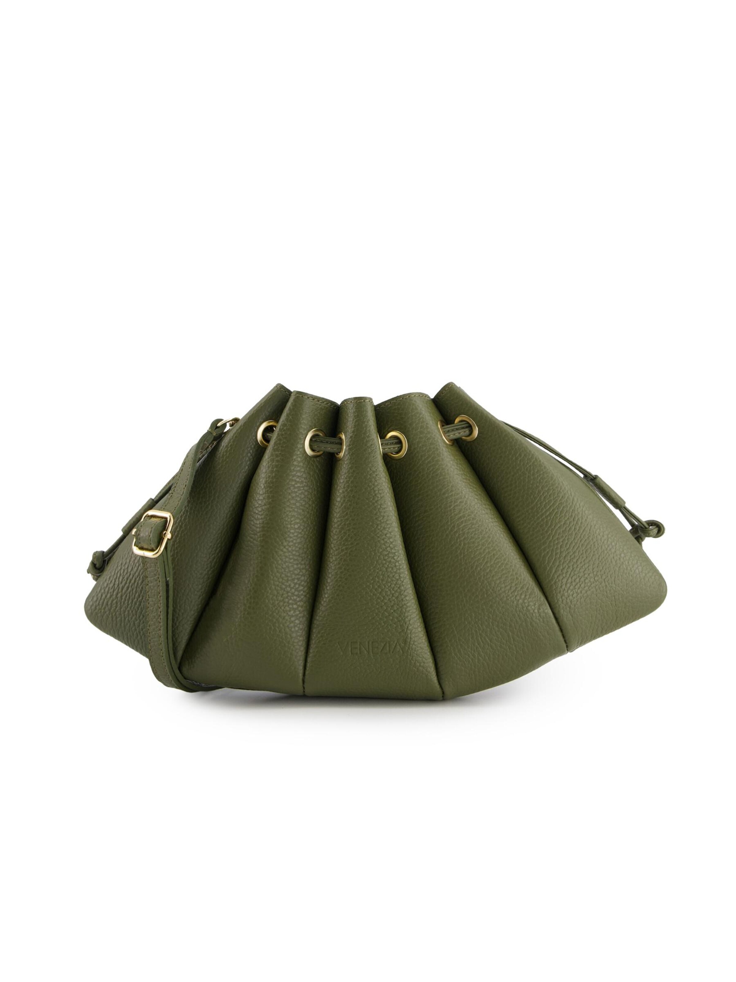 VENEZIA Pouch in Green: front