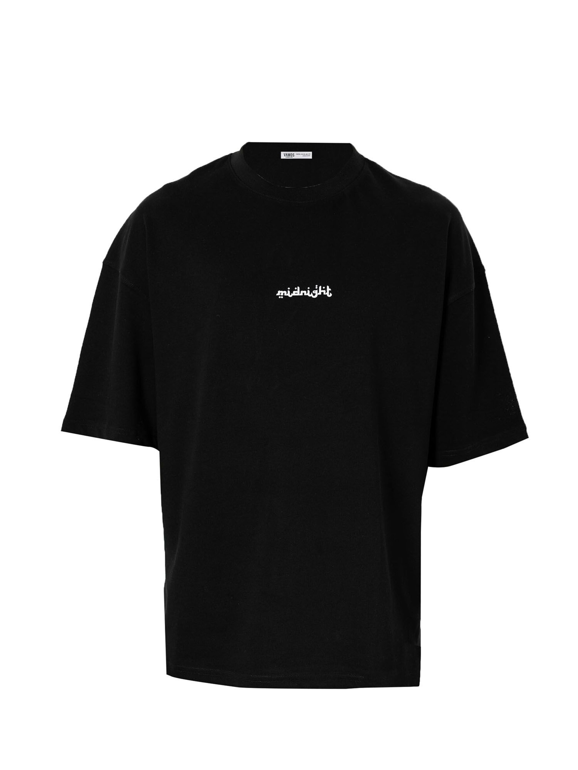 melns VAMOS CLO T-Krekls: no priekšpuses