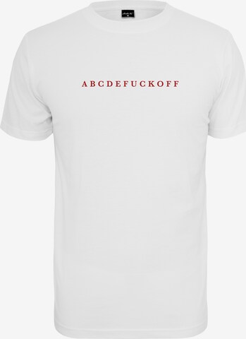 T-Shirt 'ABC' Mister Tee en blanc : devant