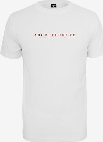 Mister Tee Shirt 'ABC' in White: front