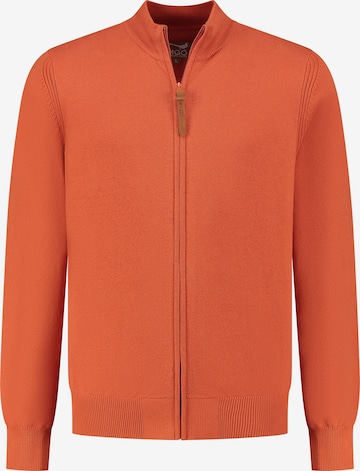 MGO Knit Cardigan 'Ian' in Orange: front