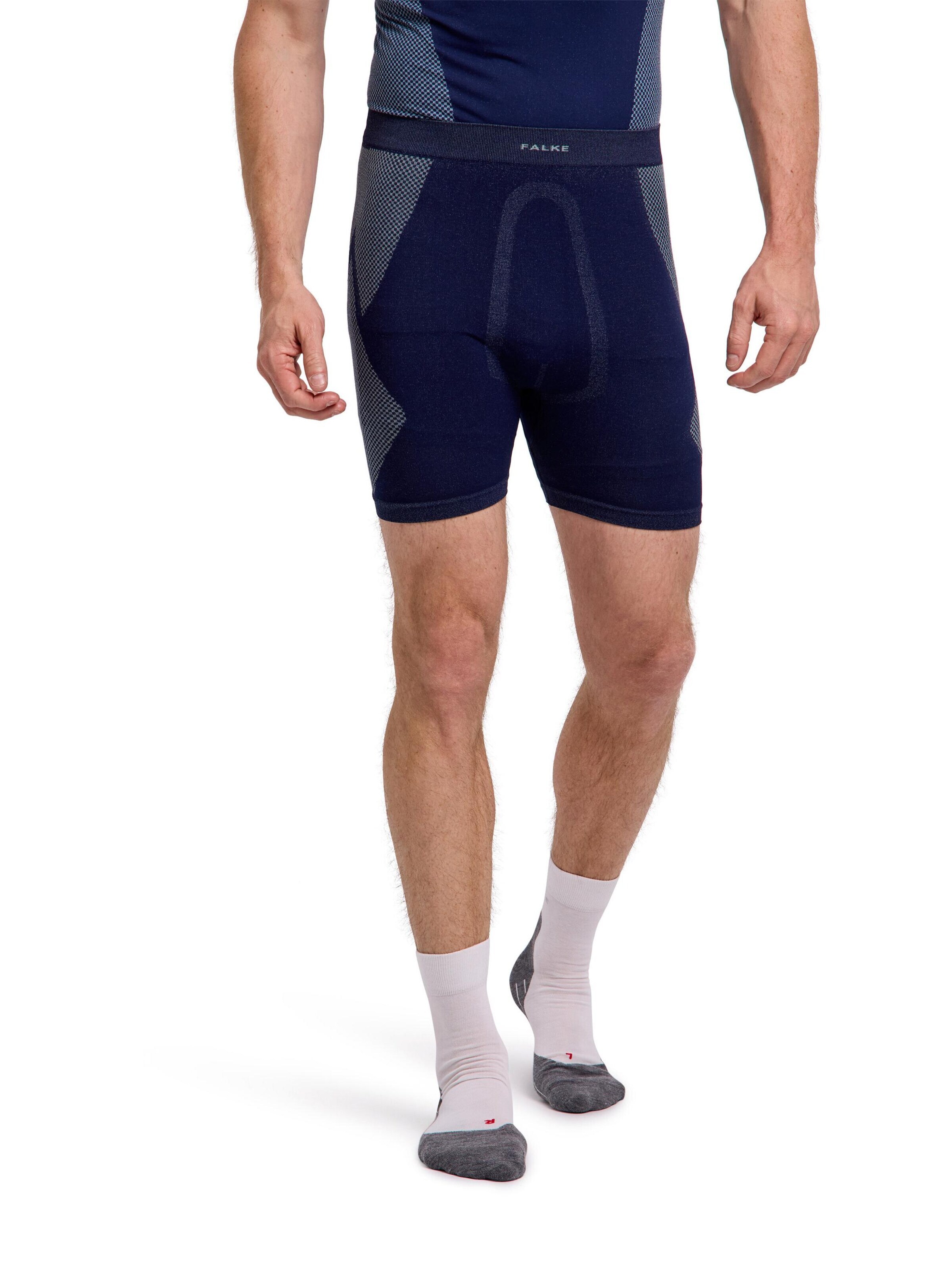 FALKE Skinny Workout Pants in Blue: front