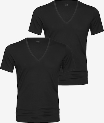 Mey Undershirt 'Dry Cotton' in Black: front