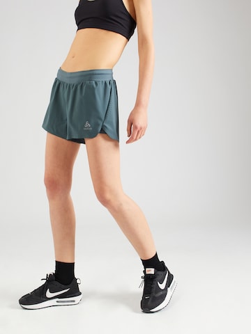 ODLO Обычный Спортивные штаны 'Zeroweight' в Зеленый: спереди