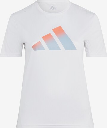 ADIDAS PERFORMANCE Performance Shirt 'Run Icons' in White: front