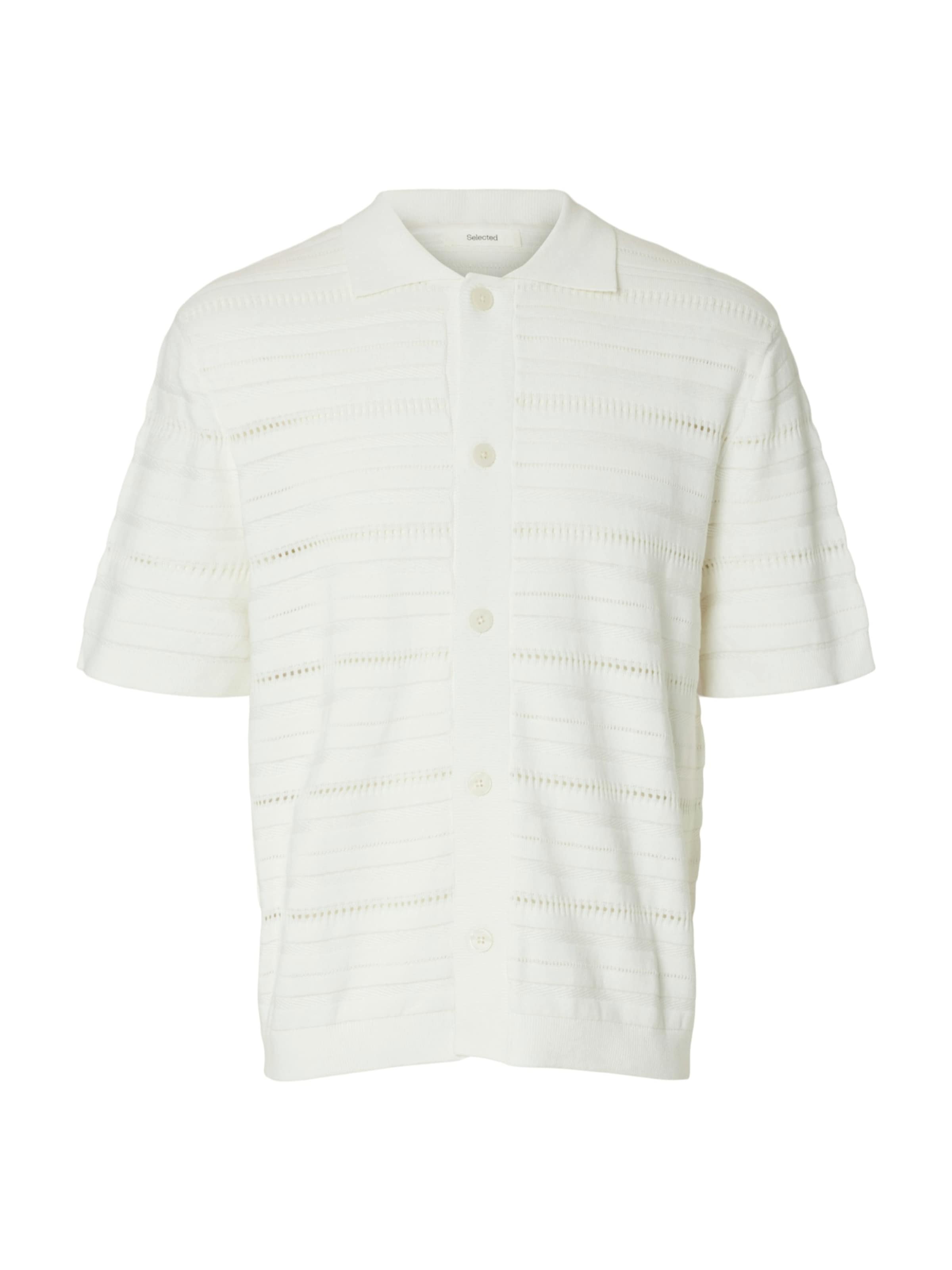 SELECTED Вязаная кофта 'SLHPALLE' в Белый: спереди