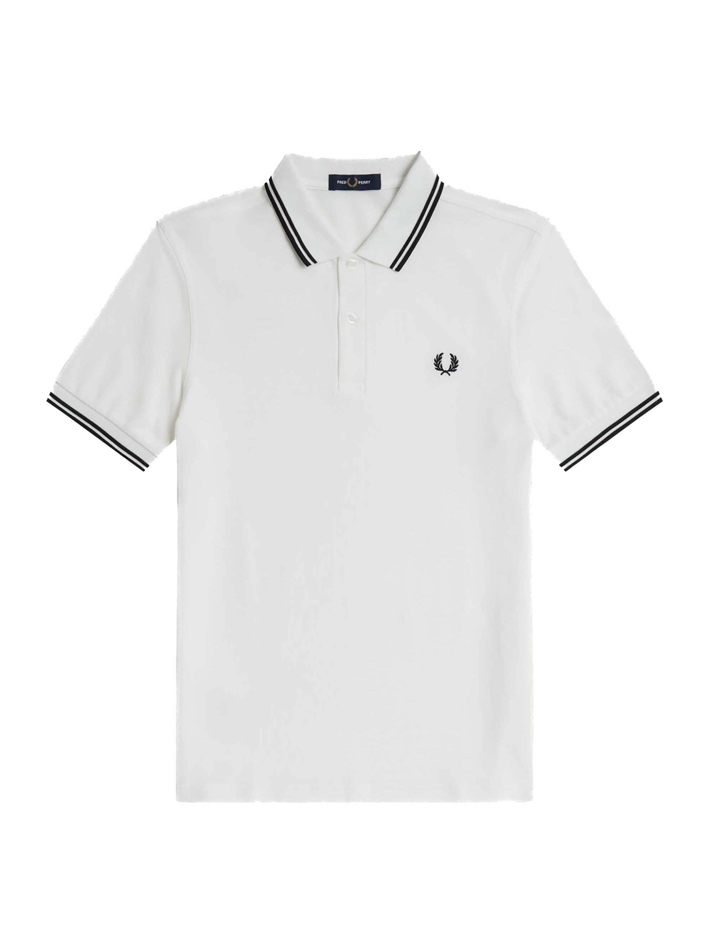 Fred Perry Shirt in Wit: voorkant