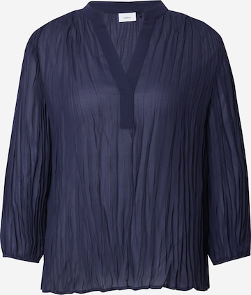 Camicia da donna di s.Oliver BLACK LABEL in blu: frontale