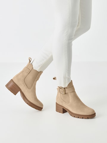 Chelsea Boots Tamaris en beige : devant