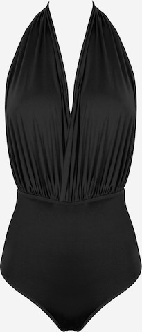 SEA ME SWIM Badeanzug 'ST. TROPEZ' in Schwarz: Vorderseite