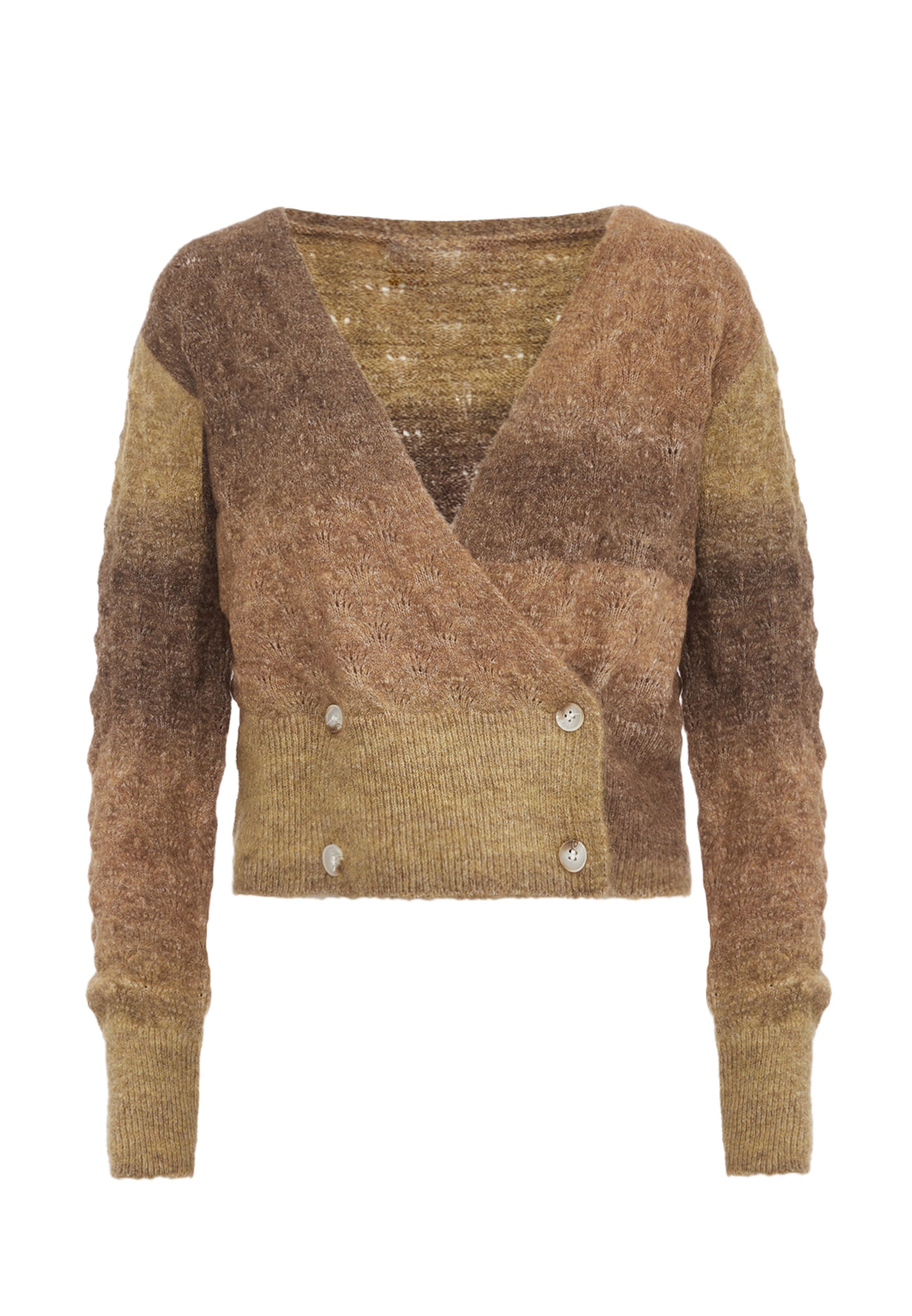 Jalene Strickjacke in Braun: Vorderseite