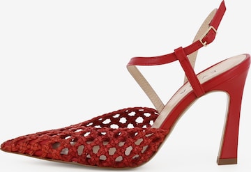 EVITA Slingpumps in Rood: voorkant