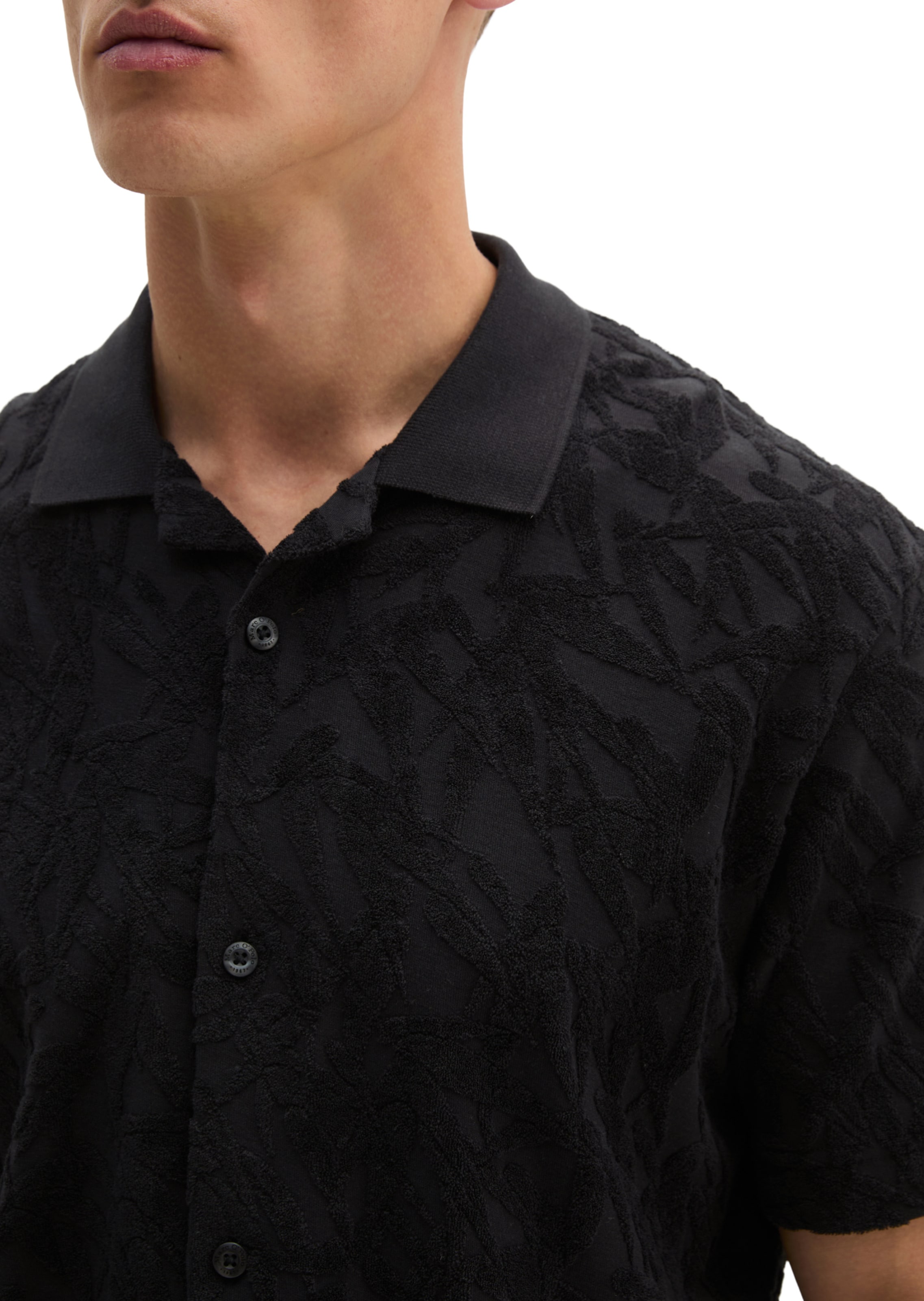 Marc O'Polo Regular Fit Hemd in Schwarz