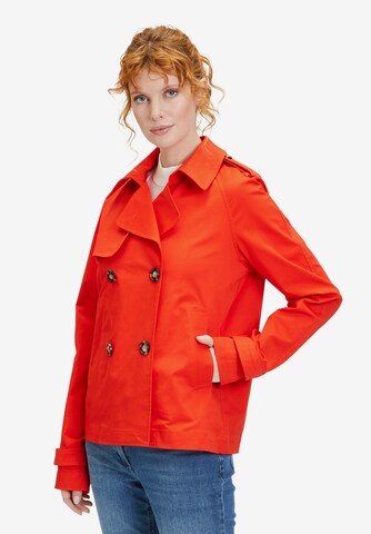 Amber & June Between-Season Jacket in Red: front