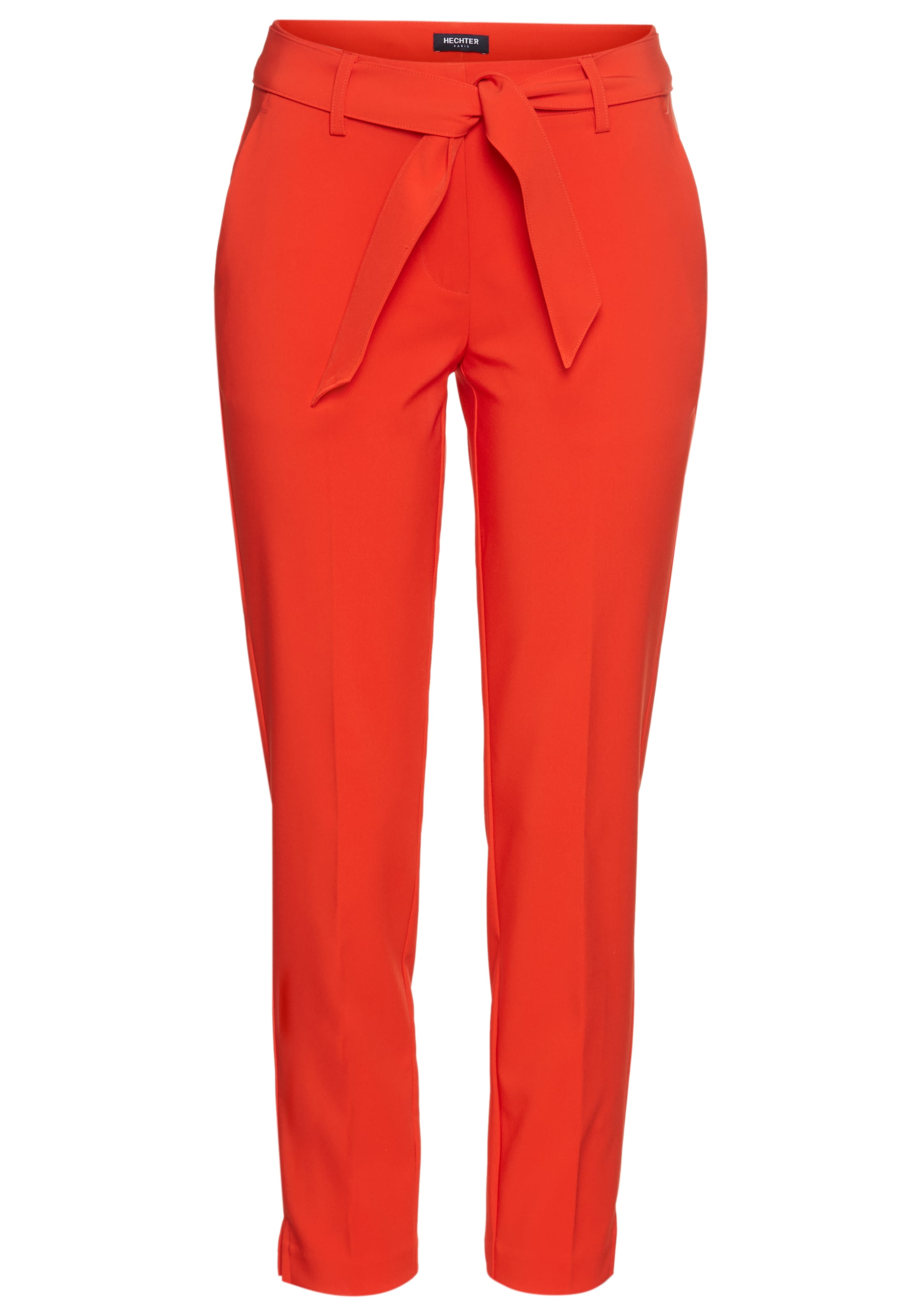HECHTER PARIS Slim fit Pants in Red: front
