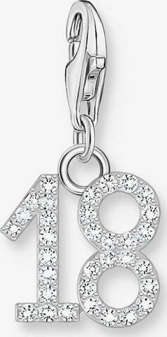 Thomas Sabo Pendant 'Zahl 18' in Silver: front