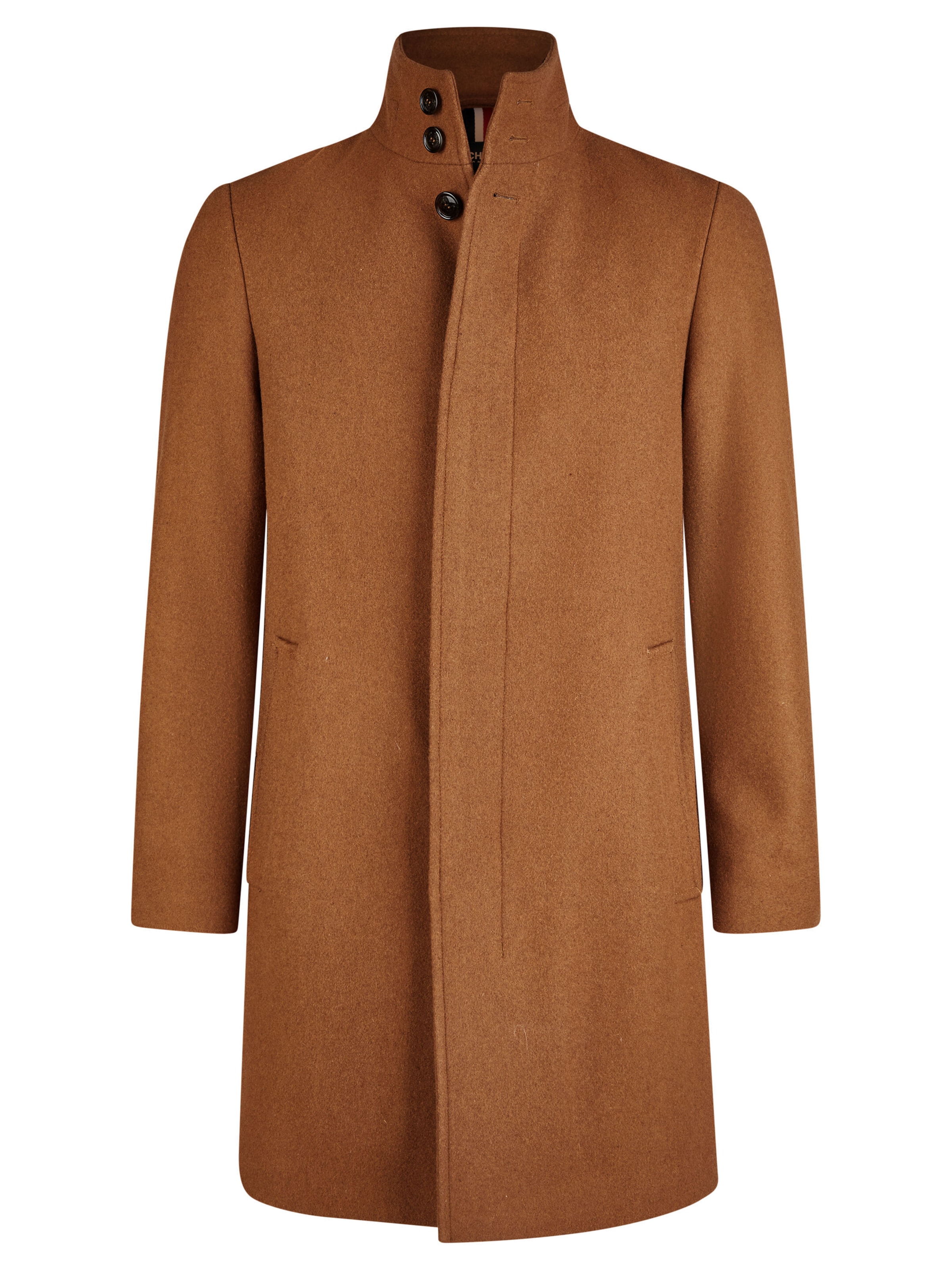 HECHTER PARIS Between-seasons coat in Brown: front