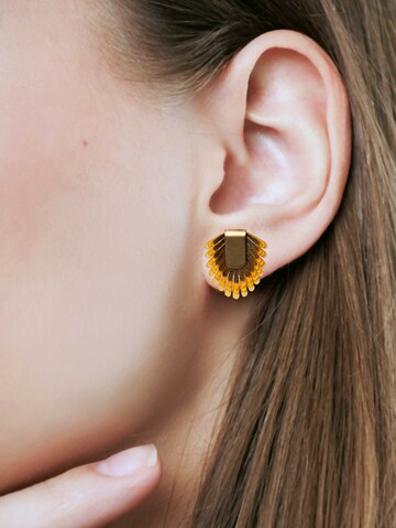 Gretchen Earrings 'Pam Pem' in Yellow