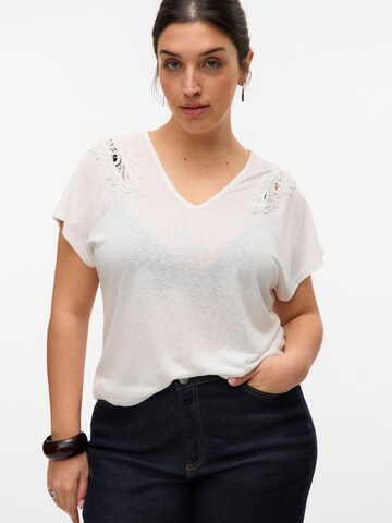 Vero Moda Curve Shirt 'VMCbilsa' in Wit: voorkant