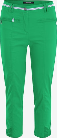 Navigazione Slim fit Pleated Pants in Green: front