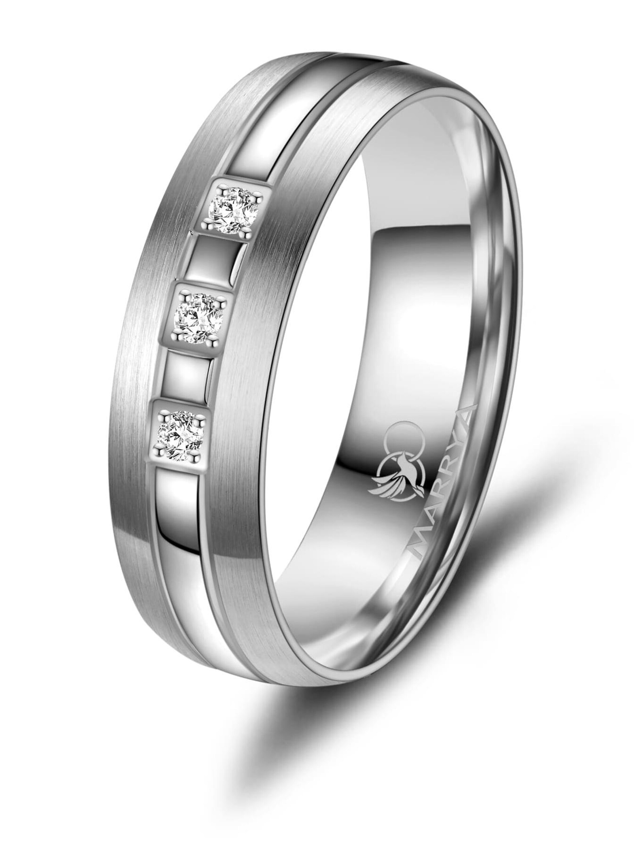 MARRYA Ring 'MARRYA TI-20 Ehering aus Titan'‌‌‌‌‌‌‌‌ in Silber