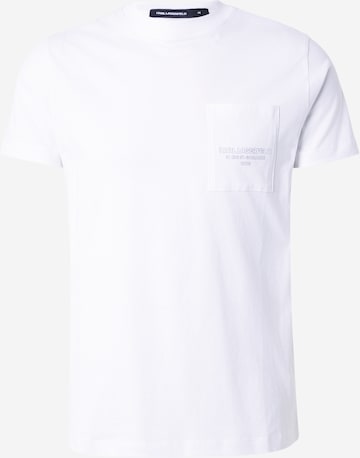 T-Shirt Karl Lagerfeld en blanc : devant