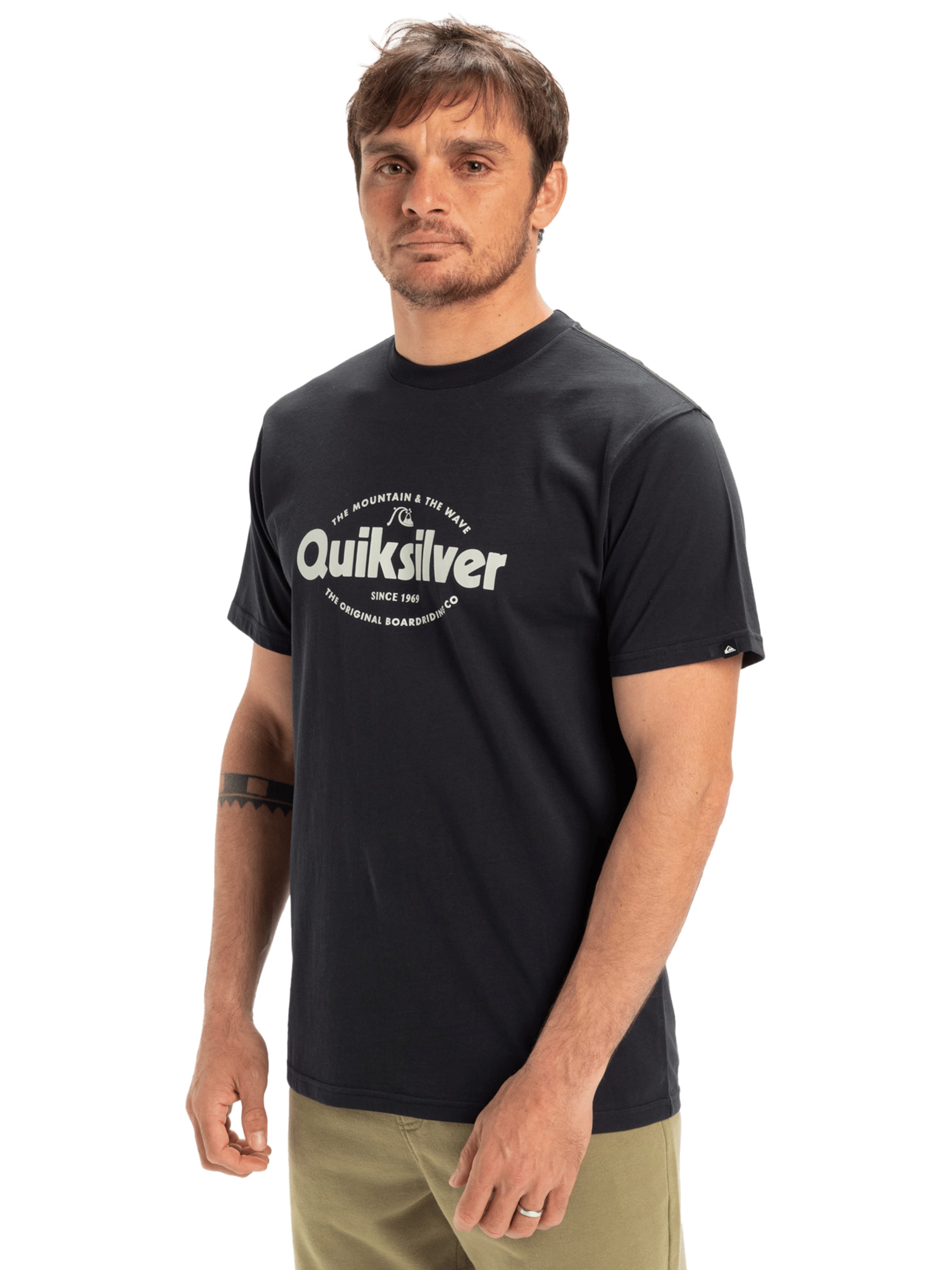 T-Shirt 'Shape All Day' QUIKSILVER en noir