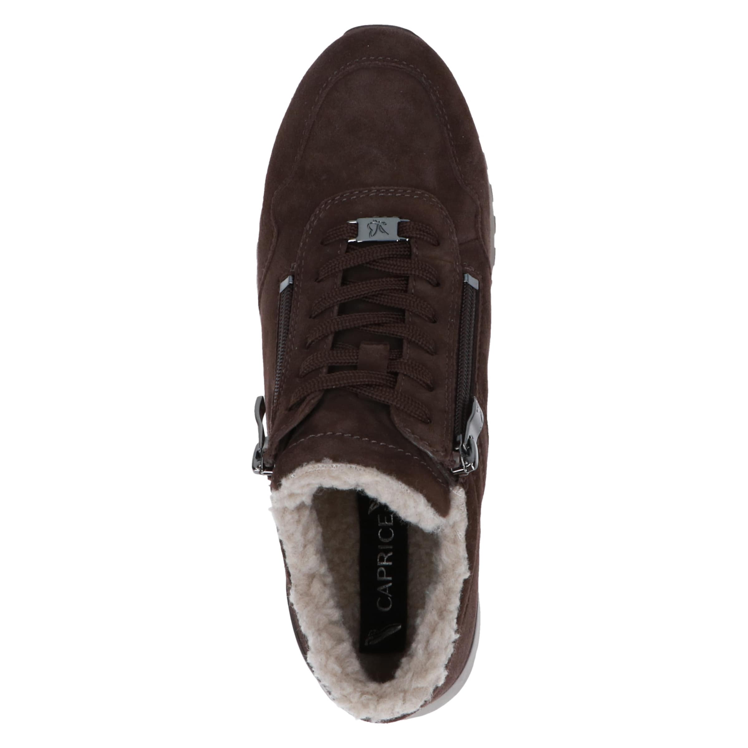 CAPRICE Lace-Up Ankle Boots 'Kaia' in Brown